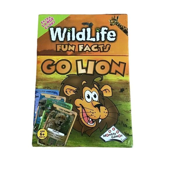 Wildlife Fun Facts GO LION Card Game - Picture 1 of 5